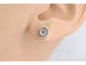 Boucles d'oreilles Boucles d’oreilles en or blanc 14 carats avec diamant taille brillant 58 Facettes 2090