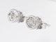 Boucles d'oreilles Boucles d’oreilles en or blanc 14 carats avec diamant taille brillant 58 Facettes 2090
