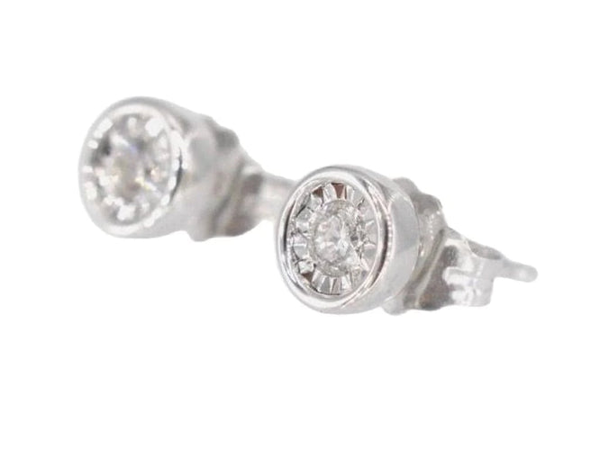 Boucles d'oreilles Boucles d’oreilles en or blanc 14 carats avec diamant taille brillant 58 Facettes 2090