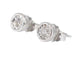 Boucles d'oreilles Boucles d’oreilles en or blanc 14 carats avec diamant taille brillant 58 Facettes 2090