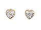 Boucles d'oreilles Boucles d'oreilles en or 14 carats avec diamant taille brillant cœur 58 Facettes 2099