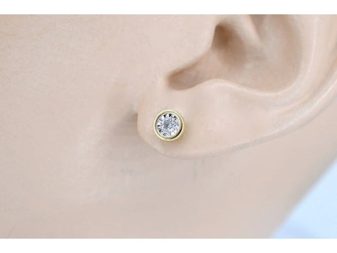 Boucles d'oreilles Boucles d’oreilles - Diamant taille brillant en or 14 carats 58 Facettes 2093