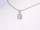 Pendentif Pendentif en or blanc 14 carats avec diamant taille brillant 58 Facettes 2190