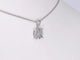 Pendentif Pendentif en or blanc 14 carats avec diamant taille brillant 58 Facettes 2190