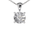 Pendentif Pendentif en or blanc 14 carats avec diamant taille brillant 58 Facettes 2190