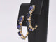 Boucles d'oreilles Boucles d’oreilles en or 14 carats avec diamants et saphir 58 Facettes 2131