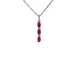 Pendentif Pendentif en or blanc 14 carats avec diamants et rubis 58 Facettes 2138
