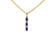 Pendentif Pendentif en or 14 carats avec diamants et saphir 58 Facettes 2137