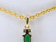 Pendentif Pendentif en or 14 carats avec diamant et émeraude 58 Facettes 2141