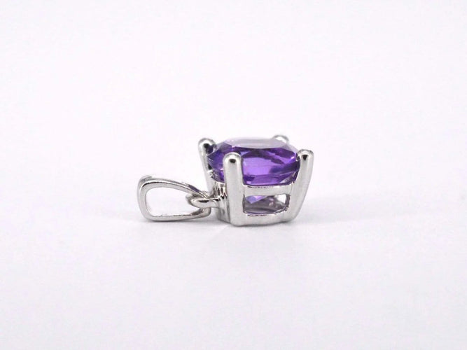 Pendentif Pendentif en or blanc avec améthyste 58 Facettes 2193