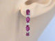 Boucles d'oreilles Boucles d'oreilles en or blanc 14 carats avec diamants et rubis 58 Facettes 2132