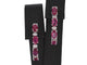 Boucles d'oreilles Boucles d'oreilles en or blanc 14 carats avec diamants et rubis 58 Facettes 2132