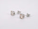Boucles d'oreilles Boucles d’oreilles en or blanc 14 carats avec morganite 58 Facettes 2195