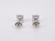 Boucles d'oreilles Boucles d’oreilles en or blanc 14 carats avec morganite 58 Facettes 2195