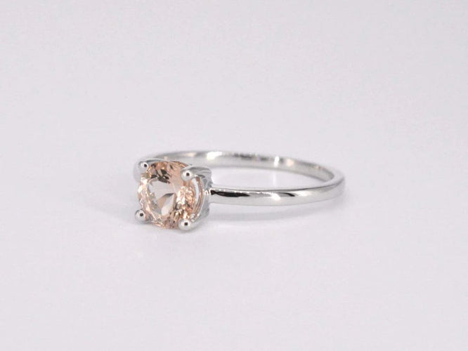 Bague Bague en or blanc 14 carats avec morganite 58 Facettes 2197