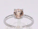Bague Bague en or blanc 14 carats avec morganite 58 Facettes 2197