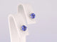 Boucles d'oreilles Boucles d’oreilles en or blanc 14 carats avec tanzanite 58 Facettes 2198