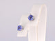 Boucles d'oreilles Boucles d’oreilles en or blanc 14 carats avec tanzanite 58 Facettes 2198