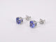 Boucles d'oreilles Boucles d’oreilles en or blanc 14 carats avec tanzanite 58 Facettes 2198