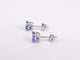 Boucles d'oreilles Boucles d’oreilles en or blanc 14 carats avec tanzanite 58 Facettes 2198