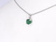 Pendentif Pendentif en or blanc 14 carats avec émeraude 58 Facettes 2205