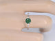 Bague 54 Bague en or blanc 14 carats avec émeraude 1,00 carat 58 Facettes 2206