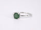 Bague 54 Bague en or blanc 14 carats avec émeraude 1,00 carat 58 Facettes 2206