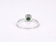 Bague 54 Bague en or blanc 14 carats avec émeraude 1,00 carat 58 Facettes 2206