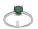 Bague 54 Bague en or blanc 14 carats avec émeraude 1,00 carat 58 Facettes 2206