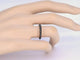 Bague 54 Bague en or rose 14 carats avec diamants noirs taille brillant 58 Facettes 2224