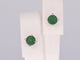 Boucles d'oreilles Boucles d'oreilles en or blanc 14 carats avec émeraude 58 Facettes 2204
