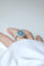 Bague 53.5 Bague marguerite cabochon en or blanc et platine, aigue-marine et diamants 58 Facettes