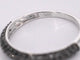 Bague 54 Bague en or blanc 14 carats avec diamants noirs taille brillant 58 Facettes 2225