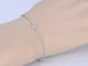 Bracelet Bracelet cœur en or blanc 14 carats avec diamant 0,10 ct 58 Facettes 2232