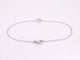 Bracelet Bracelet cœur en or blanc 14 carats avec diamant 0,10 ct 58 Facettes 2232