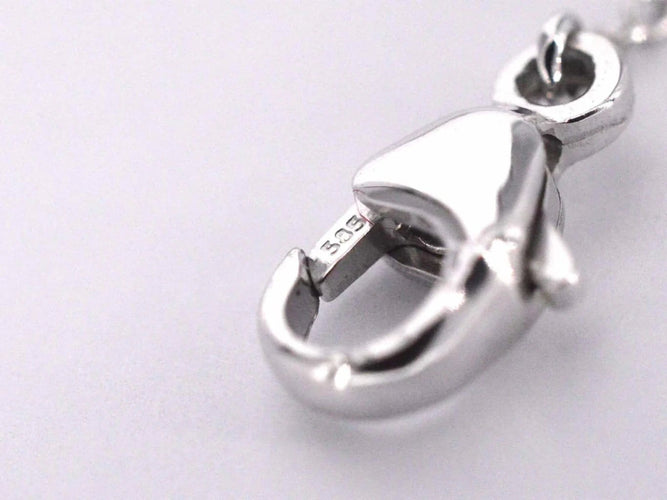 Bracelet Bracelet cœur en or blanc 14 carats avec diamant 0,10 ct 58 Facettes 2232