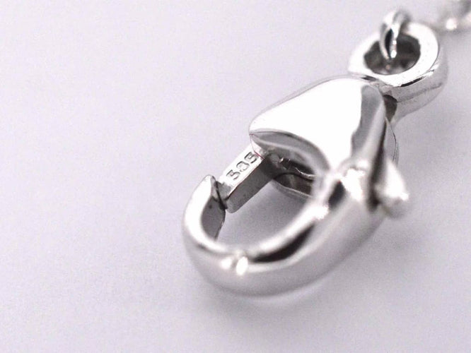 Bracelet Bracelet cœur en or blanc 14 carats avec diamant 0,10 ct 58 Facettes 2232