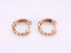 Boucles d'oreilles Boucles d'oreilles en or rose 14 carats avec diamant noir 58 Facettes 2226