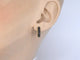 Boucles d'oreilles Boucles d'oreilles en or 14 carats avec diamant noir 58 Facettes 2228