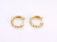 Boucles d'oreilles Boucles d'oreilles en or 14 carats avec diamant noir 58 Facettes 2228