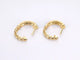 Boucles d'oreilles Boucles d'oreilles en or 14 carats avec diamant noir 58 Facettes 2228