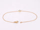Bracelet Bracelet en or rose 14 carats avec diamant 0,10 ct 58 Facettes 2236