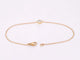 Bracelet Bracelet en or rose 14 carats avec diamant 0,10 ct 58 Facettes 2236
