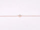 Bracelet Bracelet en or rose 14 carats avec diamant 0,10 ct 58 Facettes 2237