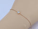 Bracelet Bracelet cœur en or rose 14 carats avec diamant 0,10 ct 58 Facettes 2234