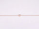 Bracelet Bracelet cœur en or rose 14 carats avec diamant 0,10 ct 58 Facettes 2234