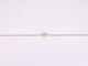 Bracelet Bracelet cœur en or rose 14 carats avec diamant 0,10 ct 58 Facettes 2234