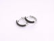 Boucles d'oreilles Boucles d’oreilles en or blanc 14 carats avec diamants noirs 58 Facettes 2227
