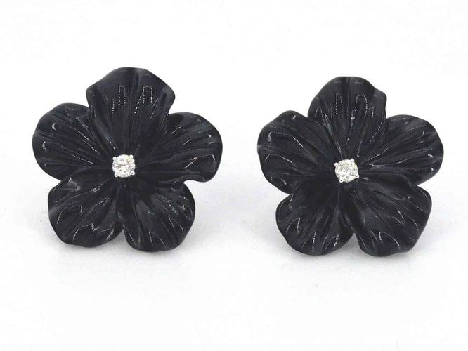 Boucles d'oreilles Boucles d'oreilles en or blanc 14 carats avec diamants 0,18 ct 58 Facettes 2260