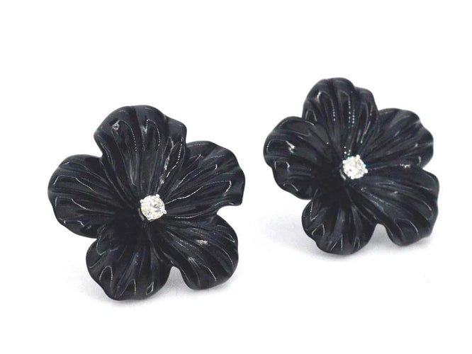 Boucles d'oreilles Boucles d'oreilles en or blanc 14 carats avec diamants 0,18 ct 58 Facettes 2260